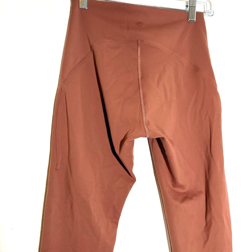 Lululemon High‎ Rise Leggings Rust Terracotta 26 Inseam Size 6 LW5D11S